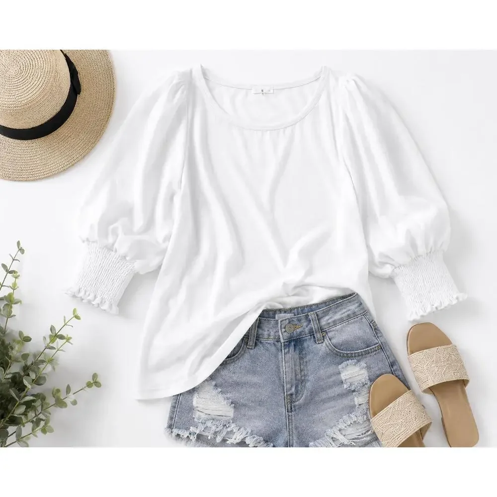 Cloud Nine Balloon Sleeve Top